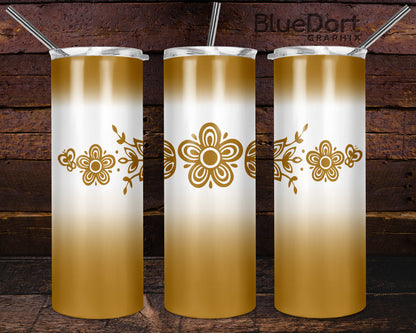 Pyrex Butterfly Gold Tumbler