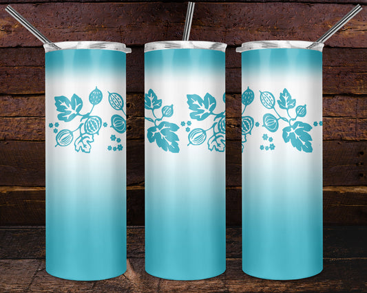 Pyrex Teal Gooseberry Tumbler