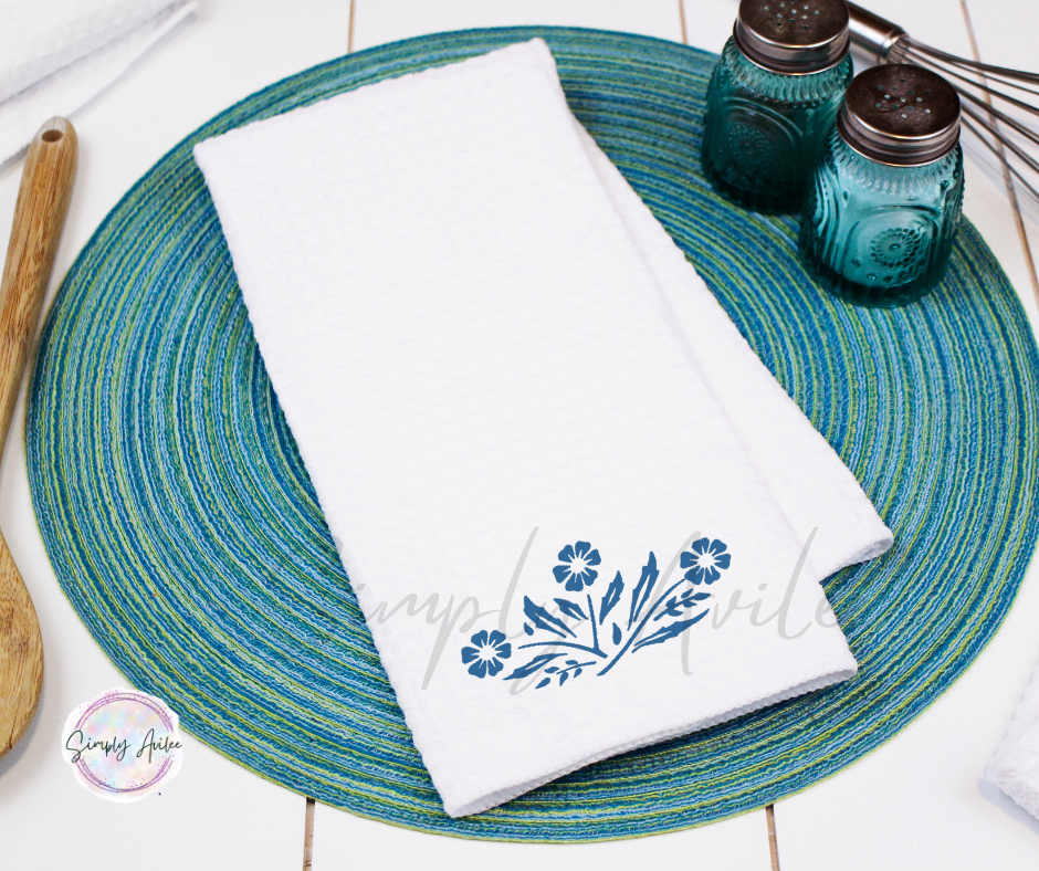 Corningware Cornflower Blue Dishtowel