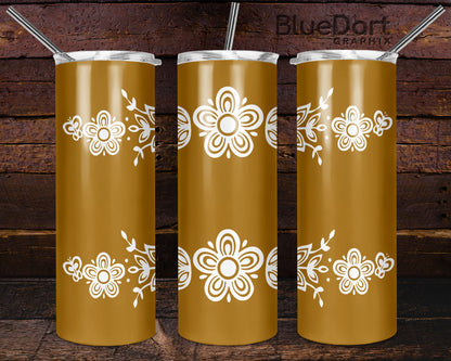 Pyrex Butterfly Gold Tumbler