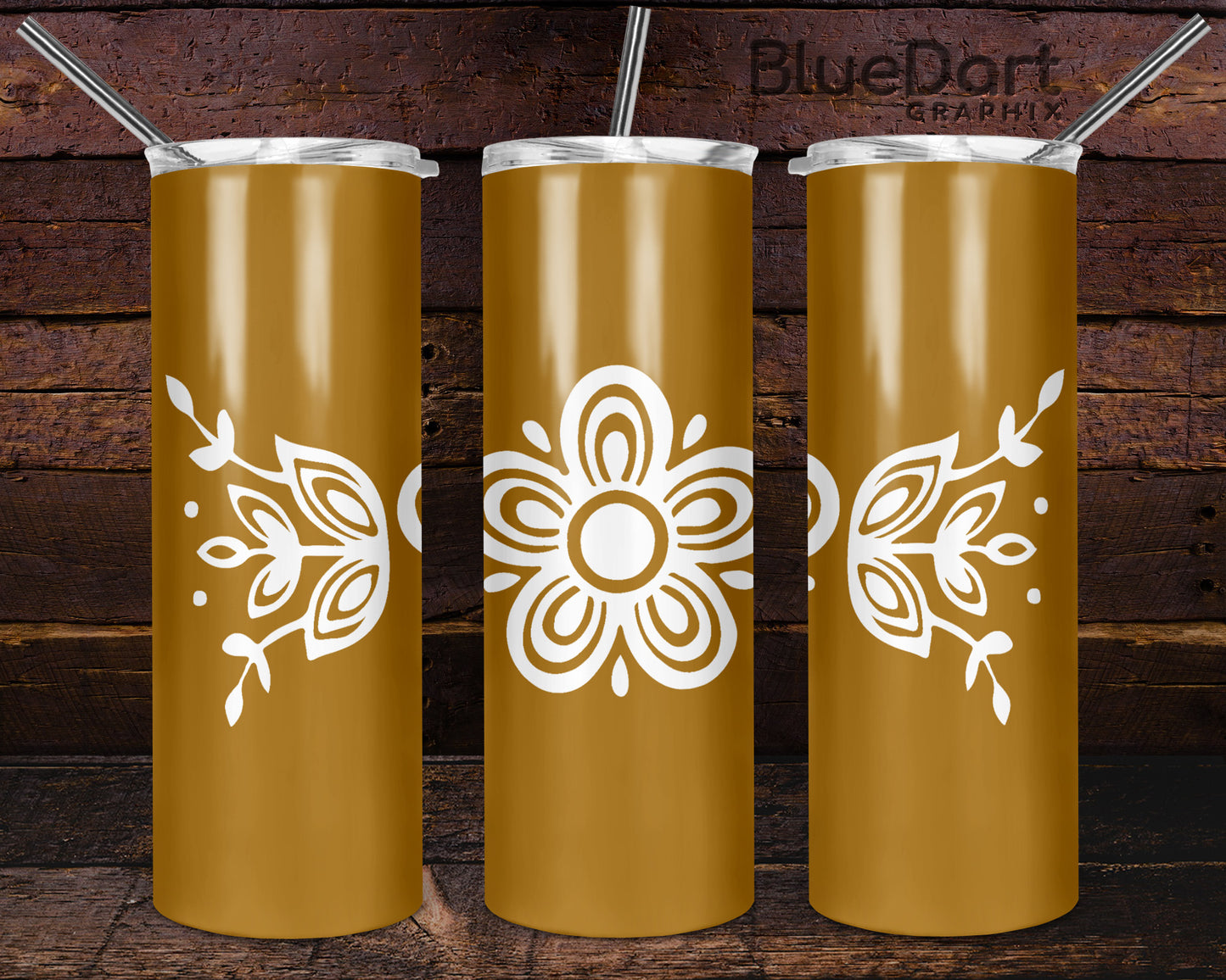 Pyrex Butterfly Gold Tumbler