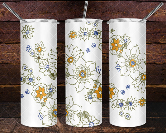 Corningware Floral Bouquet Tumbler